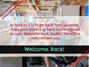 50 Welcome Back To Work Wishes And Messages Events Greetings