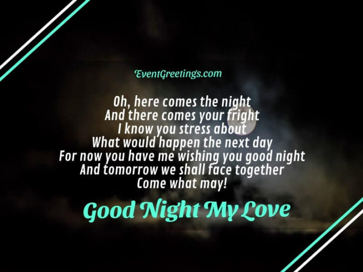 Goodnight Poems For Her To End The Day On A Great Note