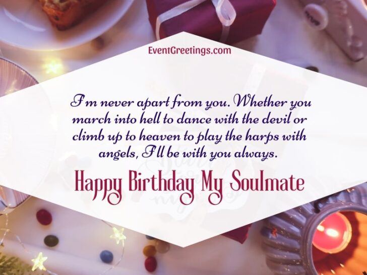 Cute Romantic Birthday Wishes For Soulmate Events Greetings