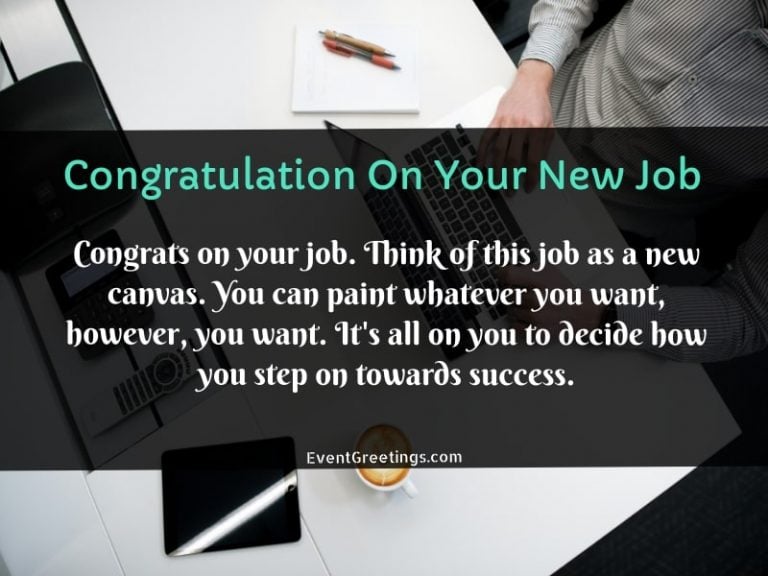 40 Best Good Luck Messages For New Job - Congratulations For New Job