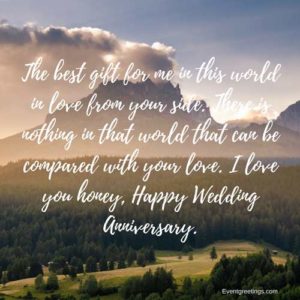 Happy wedding anniversary wishes for wife