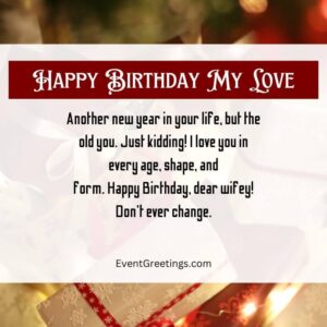 65 Sweet And Cute Birthday Wishes For Wife