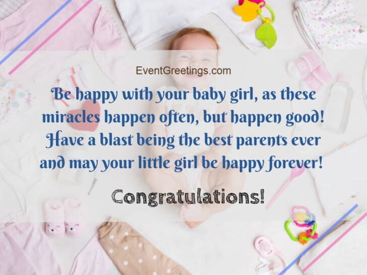 New Baby Girl Wishes, Quotes And Congratulation Messages