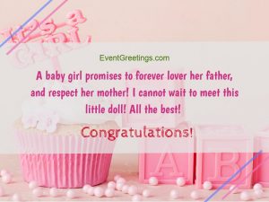 New Baby Girl Wishes, Quotes And Congratulation Messages