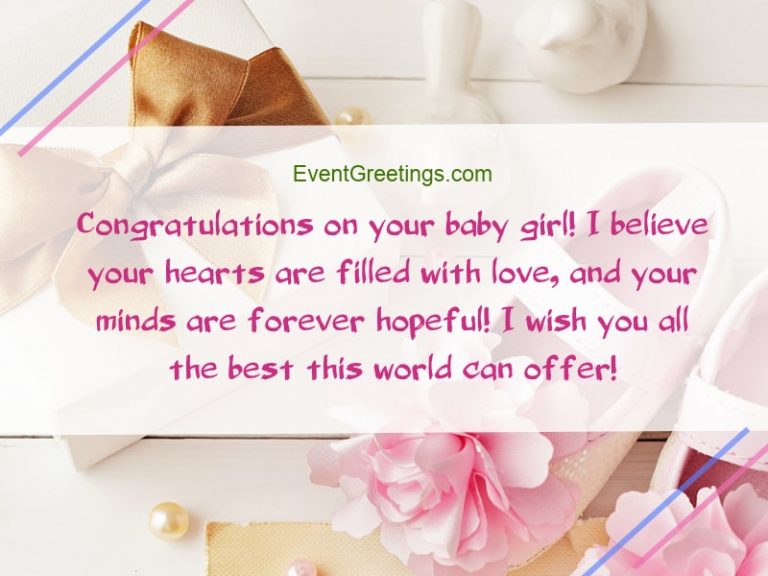 New Baby Girl Wishes, Quotes And Congratulation Messages