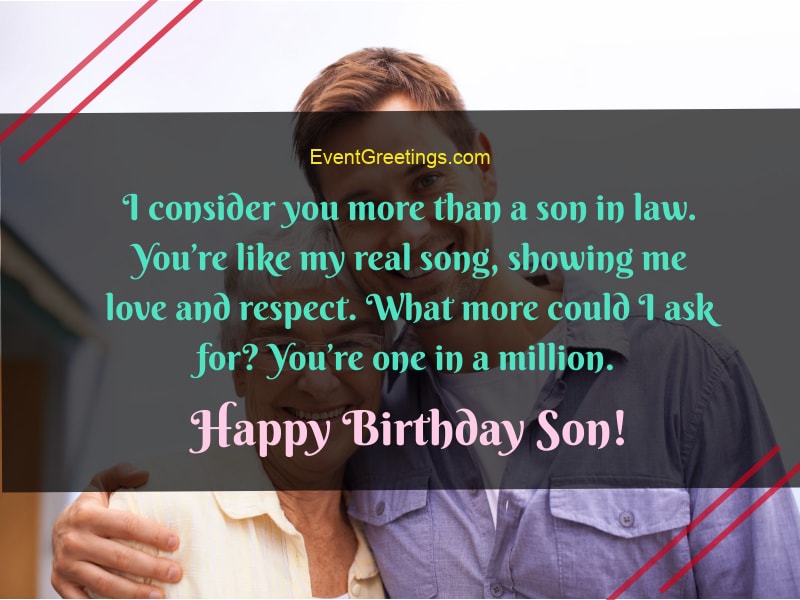 Birthday Wishes For Son In Law - Perfect Gesture to Show Love