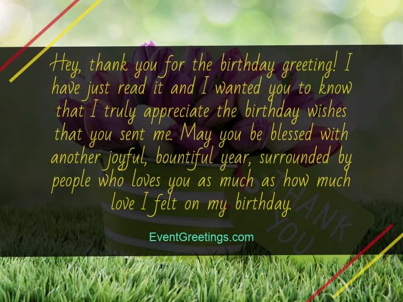 50 Best Thank You Messages for Birthday Wishes - Quotes And Notes