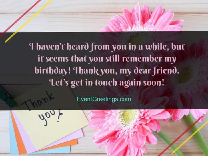 65 Best Thank You Messages for Birthday Wishes - Quotes And Notes