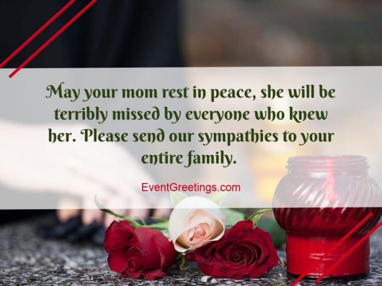 55 Condolence Message On Death Of Mother Sympathy Quotes 0421