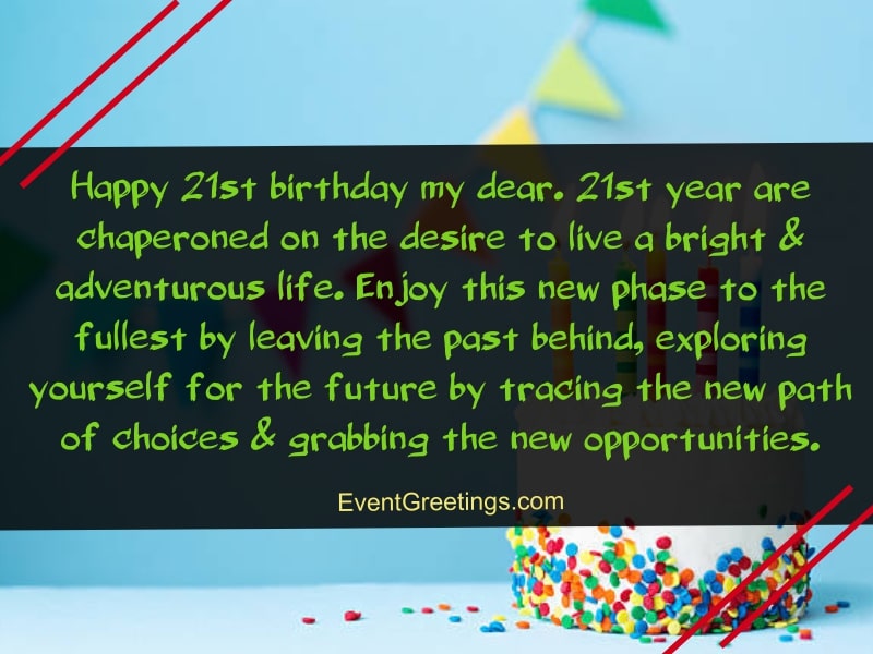 √ Messages Inspirational 21st Birthday Quotes