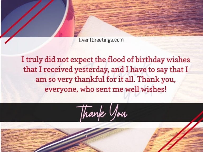 50 Best Thank You Messages for Birthday Wishes Quotes And Notes