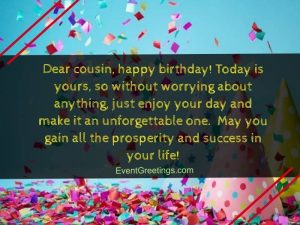 75 Fabulous Birthday Wishes for Cousin To Rigid The Bond