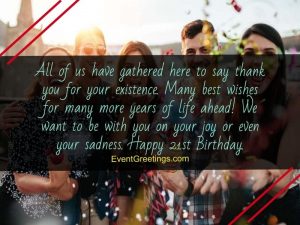 Happy 21st Birthday - Quotes and Wishes With Love