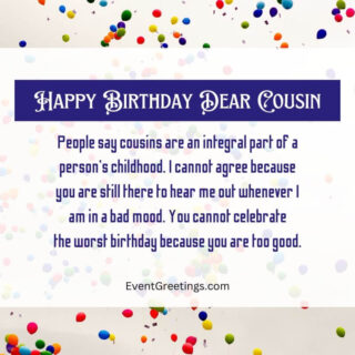 85 Fabulous Birthday Wishes for Cousin To Rigid The Bond