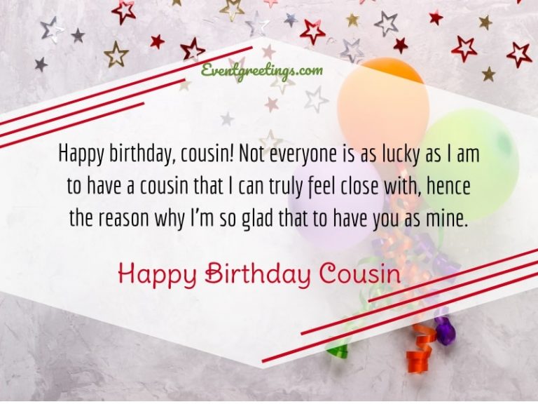 75 Fabulous Birthday Wishes for Cousin To Rigid The Bond