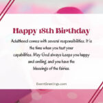 90 Best Happy 18th Birthday Wishes And Quotes For Dearest One