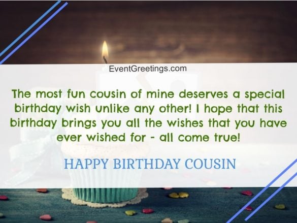 75 Fabulous Birthday Wishes for Cousin To Rigid The Bond