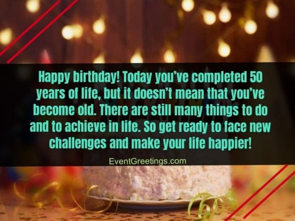 70 Amazing 50th Birthday Wishes And Messages With Love