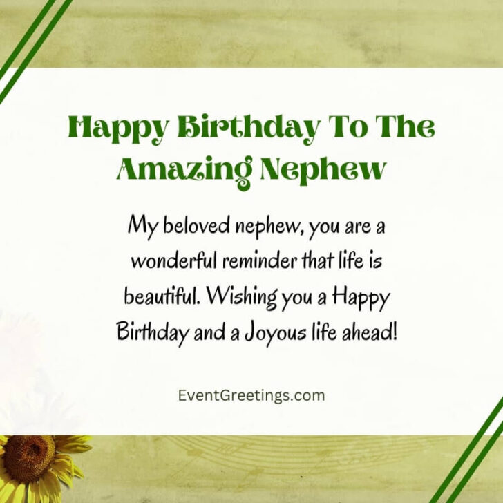 85 Exclusive Happy Birthday Nephew Wishes And Quotes With Blessings