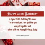 70 Amazing 50th Birthday Wishes And Messages With Love