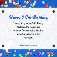 70 Amazing 50th Birthday Wishes And Messages With Love