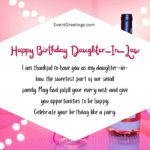 65 Sweet Birthday Wishes For Daughter In Law