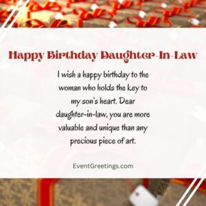 65 Sweet Birthday Wishes For Daughter In Law