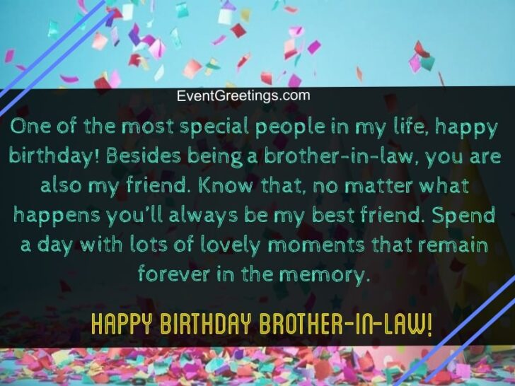 60 Best Happy Birthday Brother In Law Wishes And Quotes