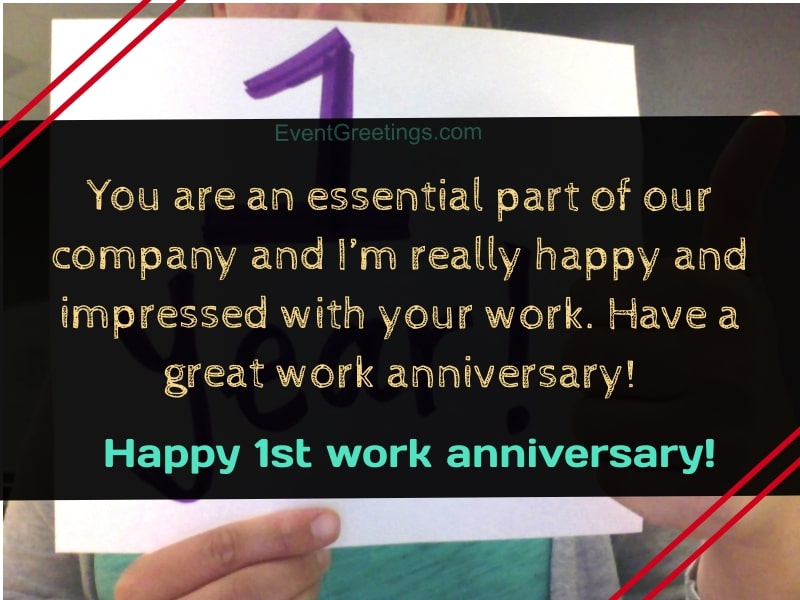 15 Unique Happy 1 Year Work Anniversary Quotes With Images