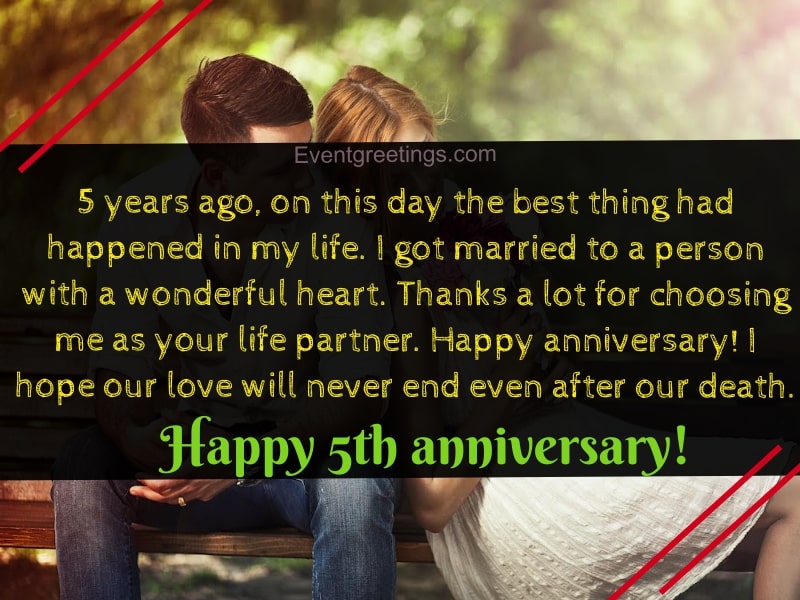 happy 5th anniversary to husband