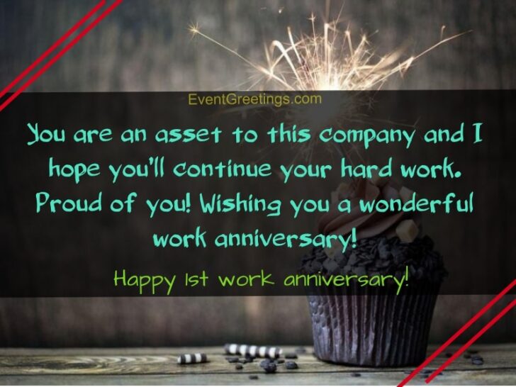 30 Unique Happy 1 Year Work Anniversary Quotes With Images