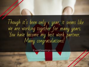 30 Unique Happy 1 Year Work Anniversary Quotes With Images