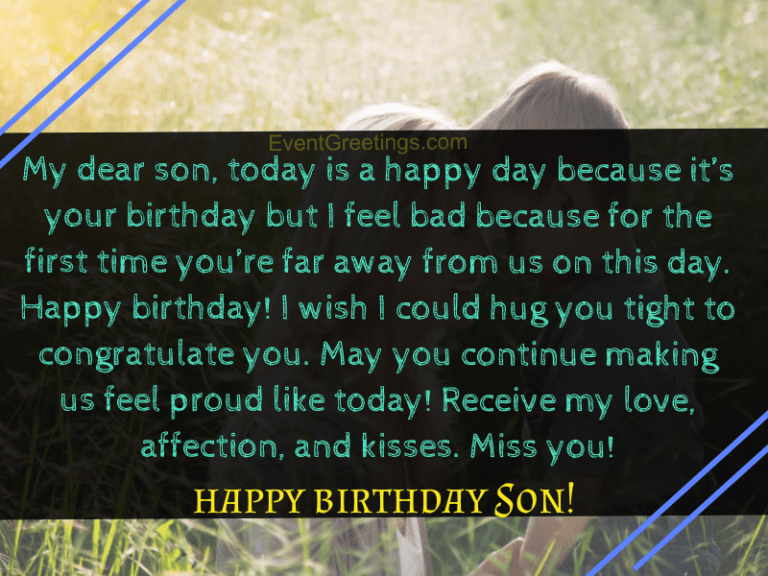 40 Best Happy Birthday Son From Mom Quotes With Unconditional Love