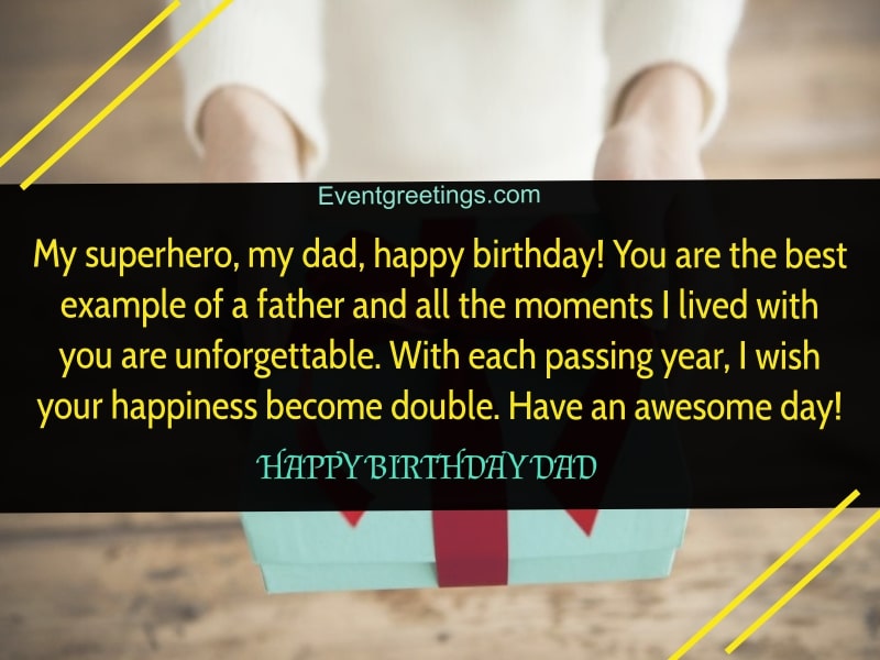 best message for dad on his birthday