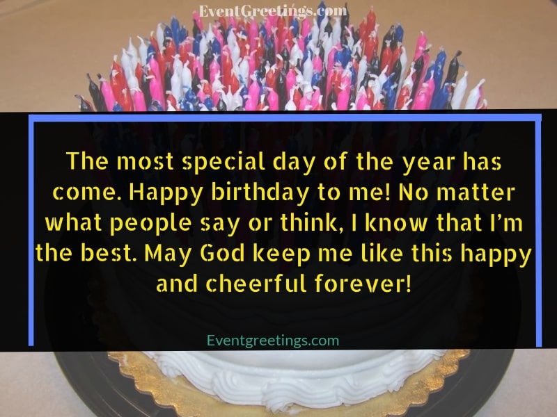 Happy Birthday To Me Quotes Birthday Wishes For Myself With Images