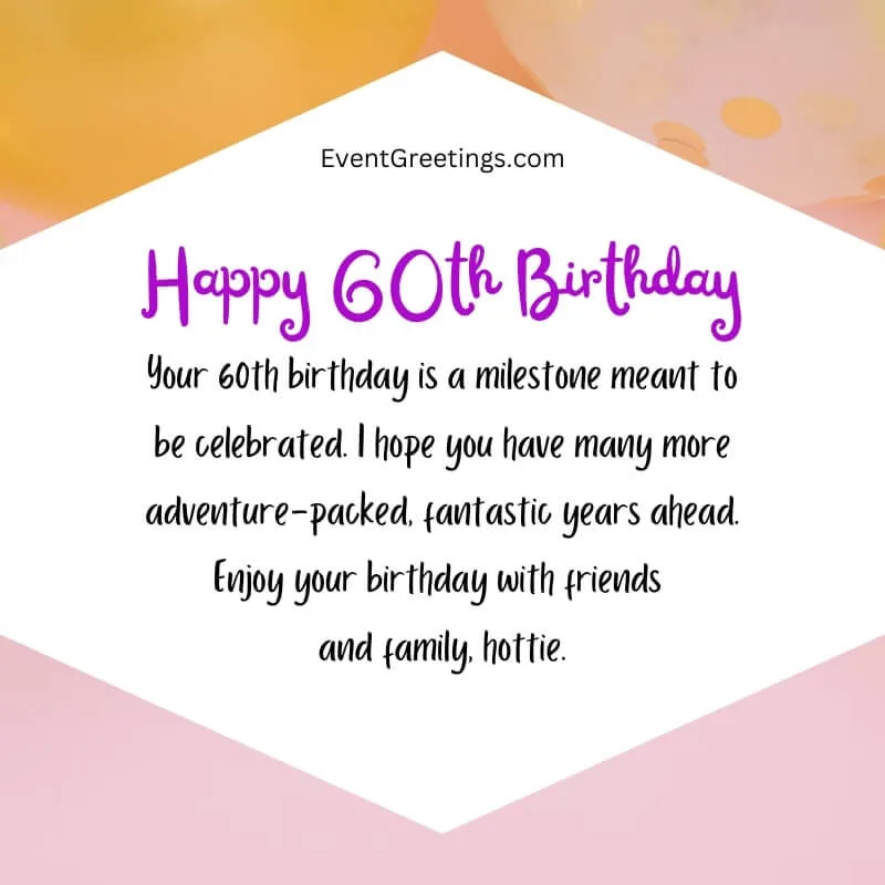 55 Happy 60th Birthday Wishes And Quotes For Special People, 50% OFF