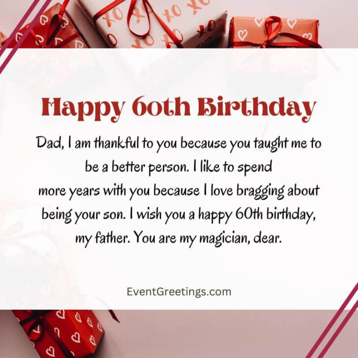 55 Happy 60th Birthday Wishes And Quotes For Special People