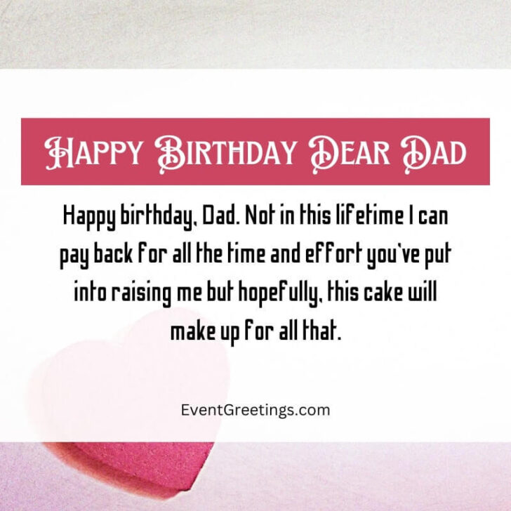 88 Best Birthday Wishes For Dad From Son Or Daughter