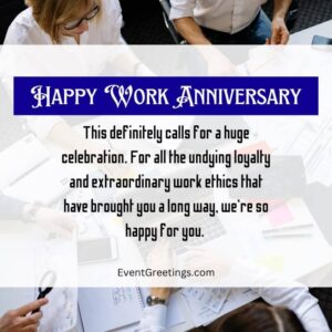 55 Best Work Anniversary Wishes And Messages