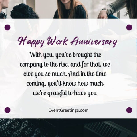 55 Best Work Anniversary Wishes And Messages