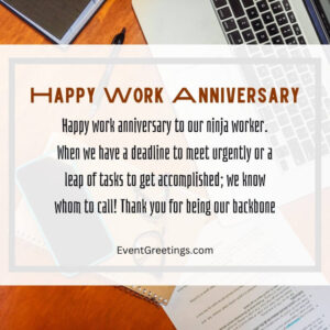 55 Best Work Anniversary Wishes And Messages