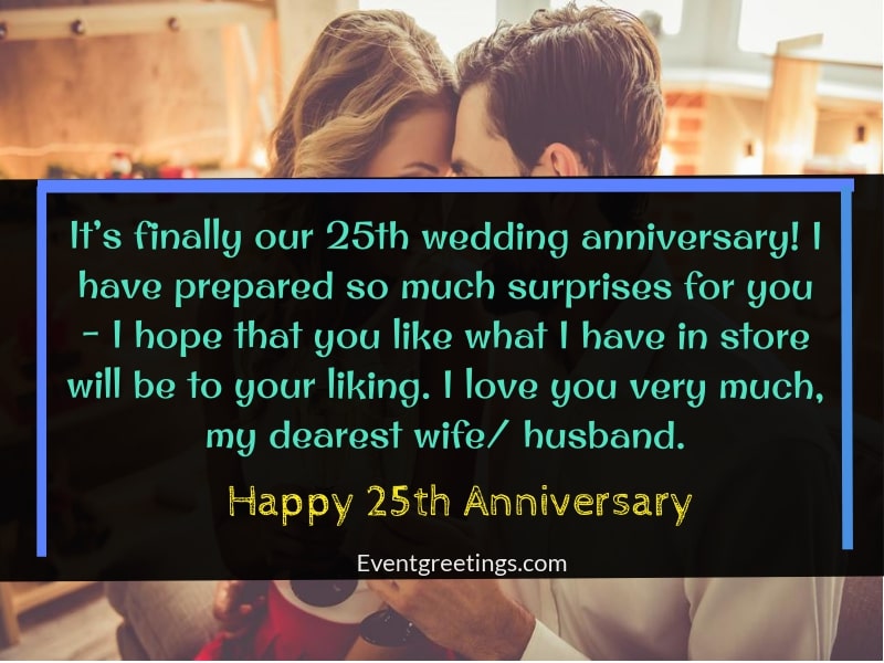 what can i get my husband for our 25th wedding anniversary