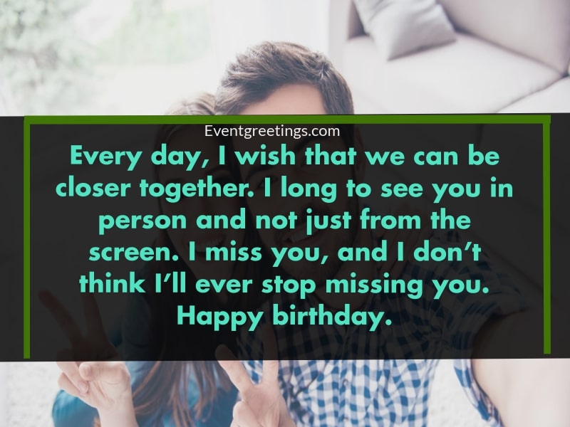 birthday wishes for my boyfriend far away