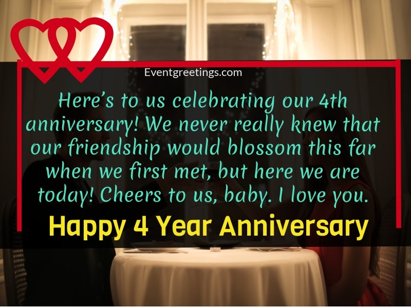 25 Best Happy 4 Year Anniversary Quotes To Celebrate The Milestone