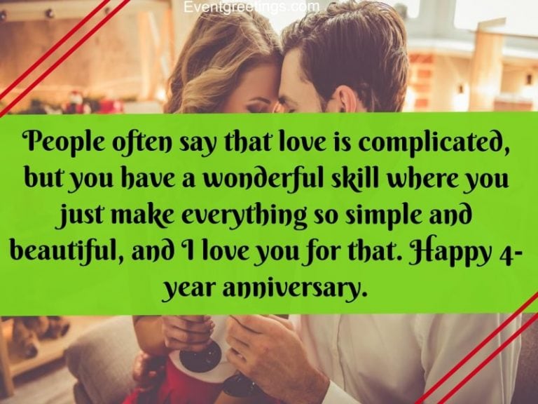 25 Best Happy 4 Year Anniversary Quotes to Celebrate The Milestone!