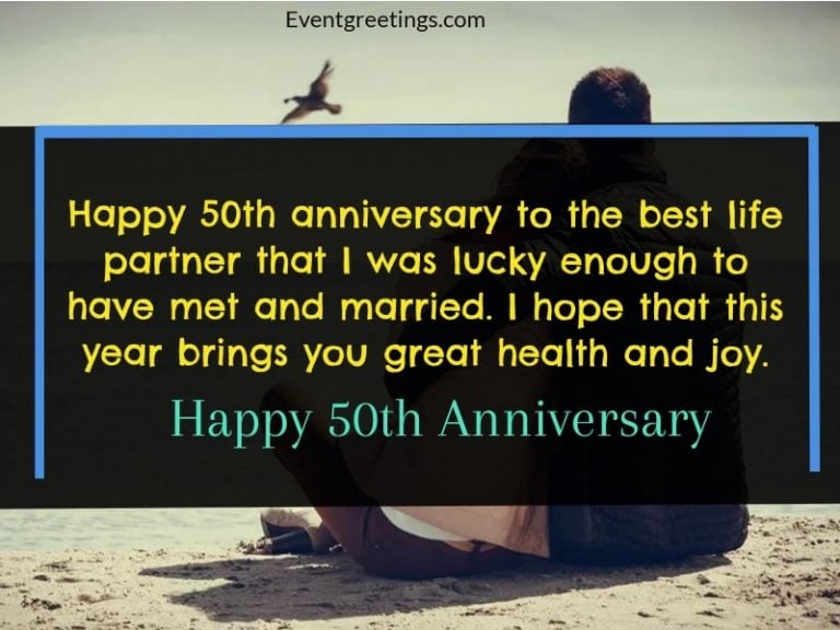 30 Amazing 50th Wedding Anniversary Wishes With Images