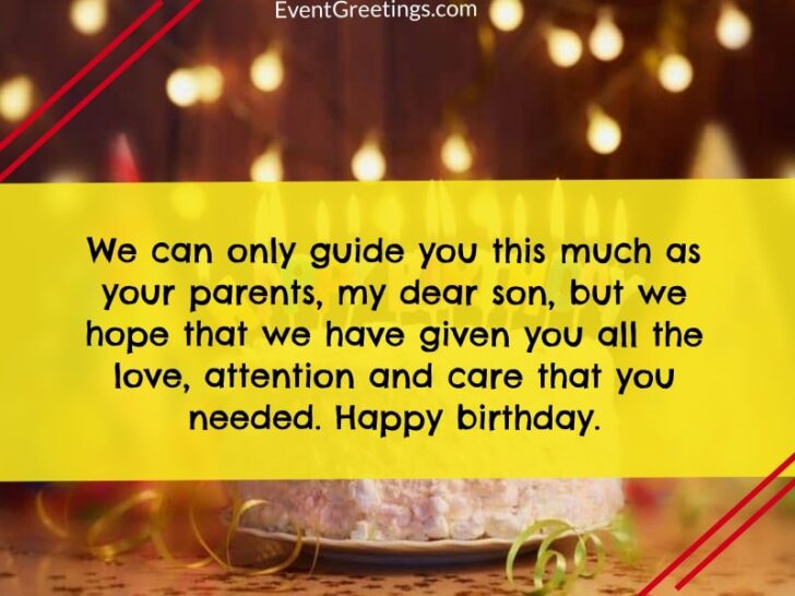 65 Best Birthday Wishes For Son With Images – Events Greetings