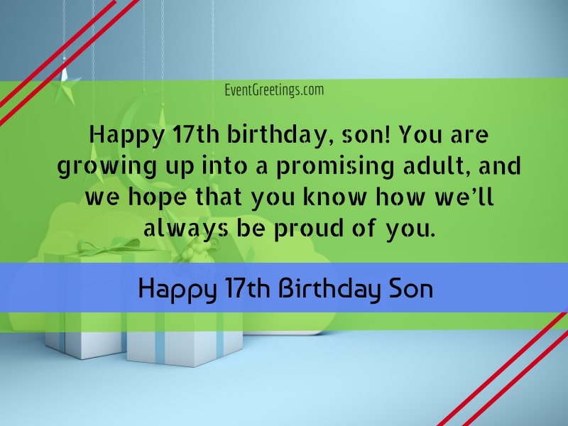 happy 17th birthday son quotes
