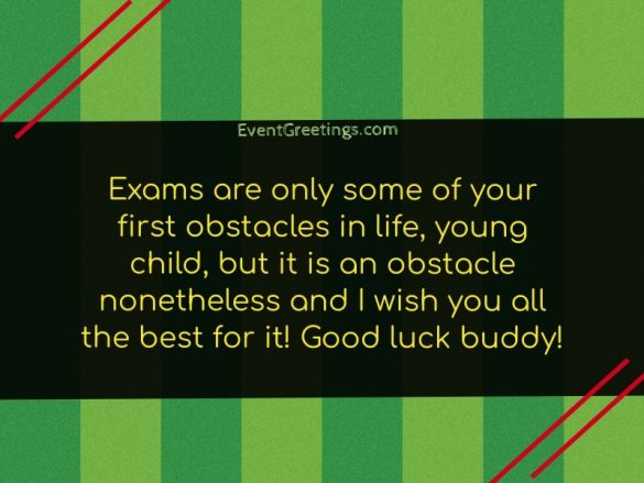 15 Good Luck On Your Test Wishes And Messages