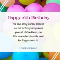 30 Happy Sweet 16 Quotes And Wishes